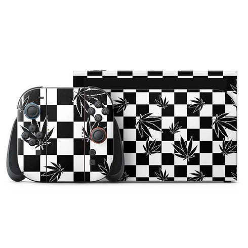 Marijuana Checkered Nintendo Skins