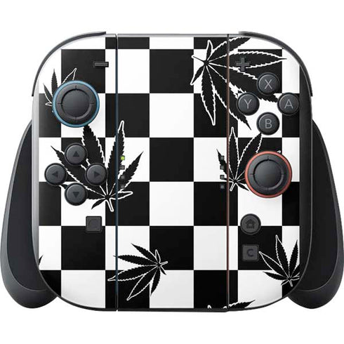 Marijuana Checkered Nintendo Switch 2 (2025) with Joy-Con Skin