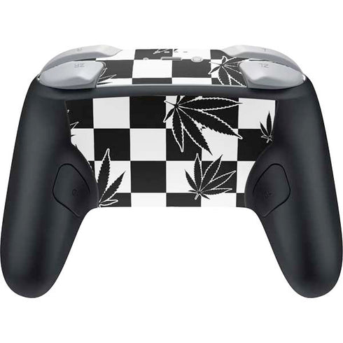 Marijuana Checkered Nintendo Switch 2 (2025) Pro Controller Skin