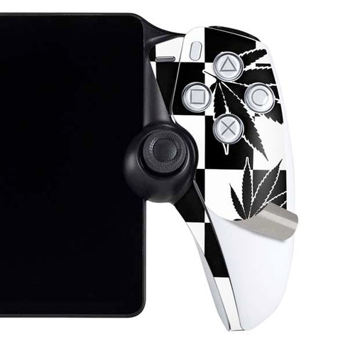 Marijuana Checkered PlayStation Portal Remote Player Skin