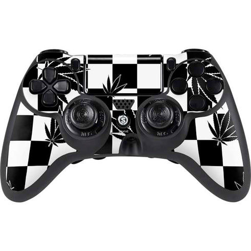 Marijuana Checkered PlayStation PS4 Skins