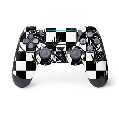Marijuana Checkered PlayStation PS4 Skins
