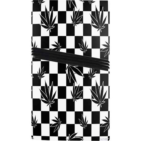 Marijuana Checkered PS5 Pro Console Skin