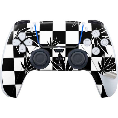 Marijuana Checkered PS5 Pro Disk Bundle Skin