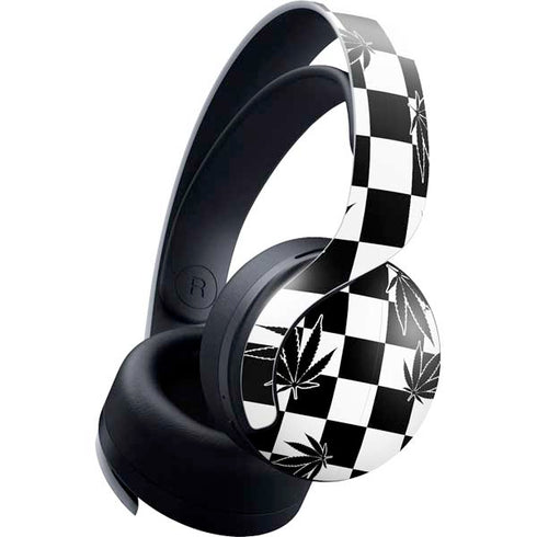 Marijuana Checkered PlayStation PS5 Skins