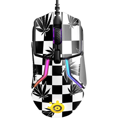 Marijuana Checkered SteelSeries Rival 600 Gaming Mouse Skin