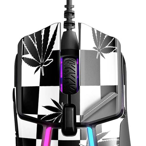 Marijuana Checkered SteelSeries Rival 600 Gaming Mouse Skin