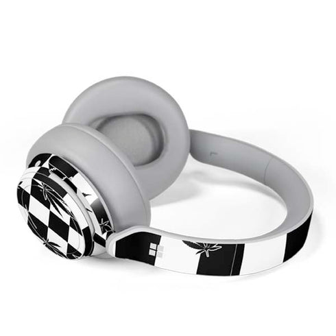 Marijuana Checkered Surface Headphones Skin