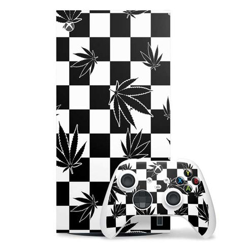 Marijuana Checkered Xbox Series X Skins