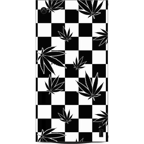 Marijuana Checkered XBox Series X Digital Edition Console Skin
