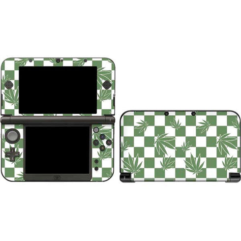 Marijuana Green Checkered Nintendo Skins