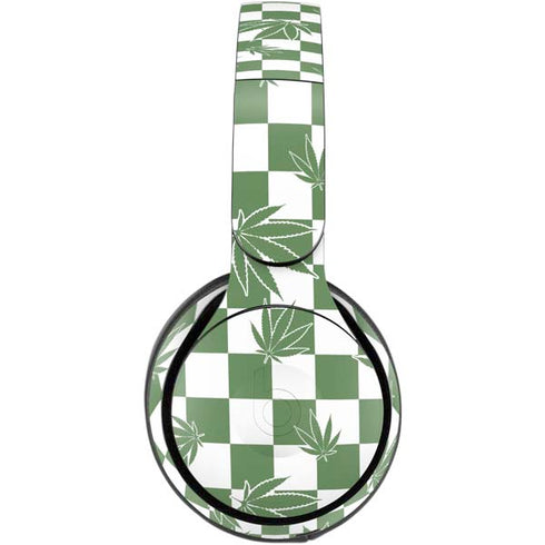 Marijuana Green Checkered Beats Solo Pro Skin