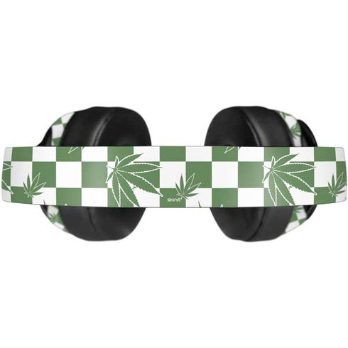 Marijuana Green Checkered Beats Solo Pro Skin