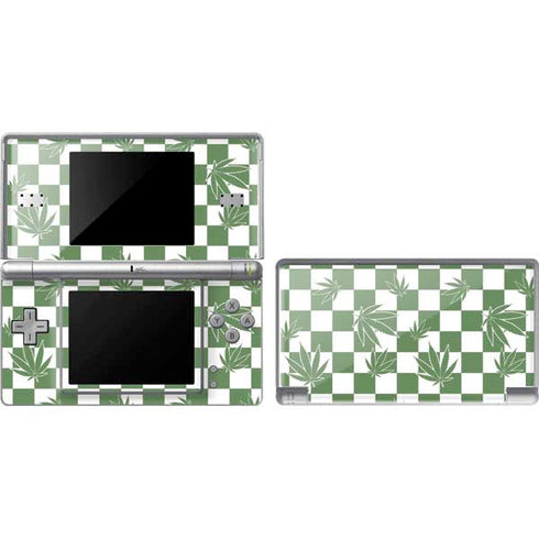 Marijuana Green Checkered Nintendo Skins