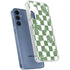 Marijuana Green Checkered Galaxy A35 5G Clear Case