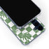Marijuana Green Checkered Galaxy A55 5G Clear Case