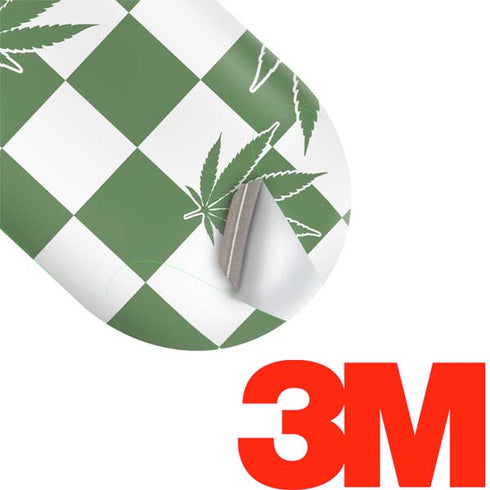 Marijuana Green Checkered Galaxy Buds Plus Skin