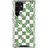 Marijuana Green Checkered Galaxy S23 Ultra Clear Case
