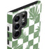 Marijuana Green Checkered Galaxy S23 Ultra Pro Case
