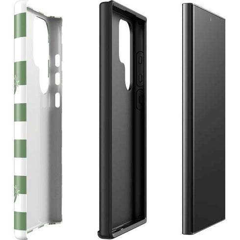 Marijuana Green Checkered Galaxy S23 Ultra Pro Case