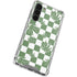 Marijuana Green Checkered Galaxy S24 FE Clear Case