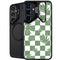 Marijuana Green Checkered Galaxy S24 FE Kickstand Case