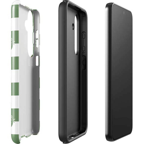 Marijuana Green Checkered Galaxy S25 Impact Case