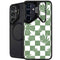 Marijuana Green Checkered Galaxy S25 Kickstand Case