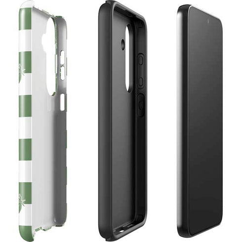 Marijuana Green Checkered Galaxy S25 Plus Impact Case