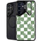 Marijuana Green Checkered Galaxy S25 Plus Kickstand Case