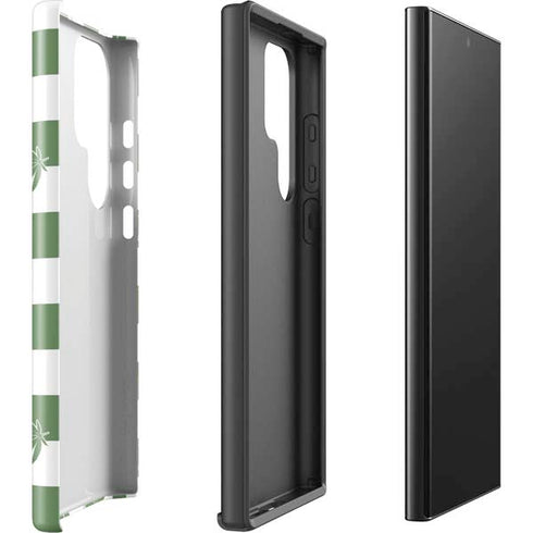Marijuana Green Checkered Galaxy S25 Ultra Impact Case