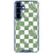Marijuana Green Checkered Galaxy S25 Clear Case