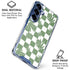 Marijuana Green Checkered Galaxy S25 Clear Case