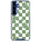 Marijuana Green Checkered Galaxy S25 Plus Clear Case
