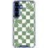 Marijuana Green Checkered Galaxy S25 Plus Clear Case