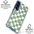 Marijuana Green Checkered Galaxy S25 Plus Clear Case