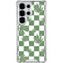 Marijuana Green Checkered Galaxy S25 Ultra Clear Case