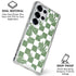 Marijuana Green Checkered Galaxy S25 Ultra Clear Case
