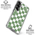 Marijuana Green Checkered Galaxy S26 Plus Clear Case