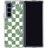 Marijuana Green Checkered Galaxy Z Fold5 5G Clear Case