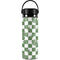 Marijuana Green Checkered Hydro Flask 20oz Wide Mouth Skin
