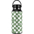 Marijuana Green Checkered Hydro Flask 32oz Wide Mouth Skin