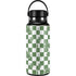 Marijuana Green Checkered Hydro Flask 32oz Wide Mouth Skin