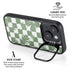 Marijuana Green Checkered iPhone 14 Kickstand Case