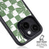 Marijuana Green Checkered iPhone 14 Kickstand Case