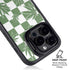 Marijuana Green Checkered iPhone 14 Pro Max Kickstand Case