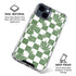 Marijuana Green Checkered iPhone 15 Clear Case