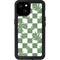 Marijuana Green Checkered iPhone 15 Plus Waterproof Case