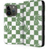 Marijuana Green Checkered iPhone 15 Pro Folio Case