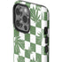 Marijuana Green Checkered iPhone 15 Pro Impact Case